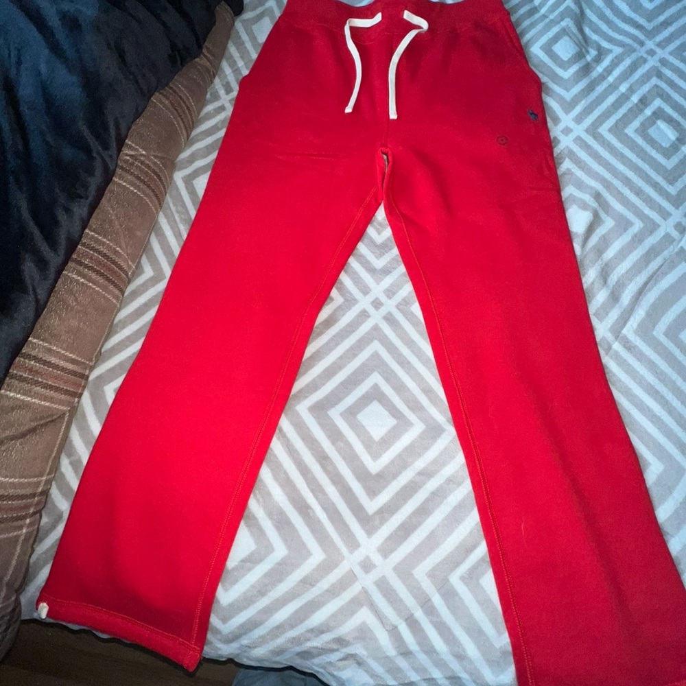 Red men’s polo sweats brand new !